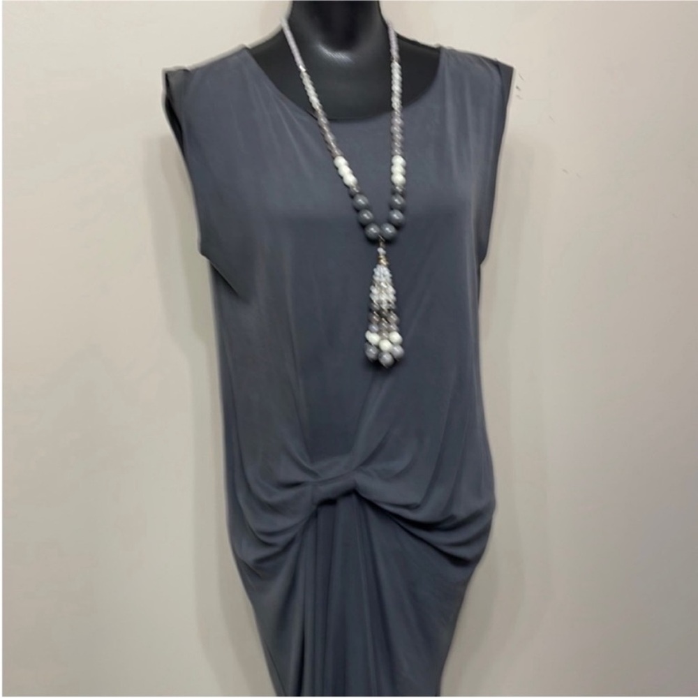 Mod Ref Women’s Charcoal Midi Sleeveless Dress M